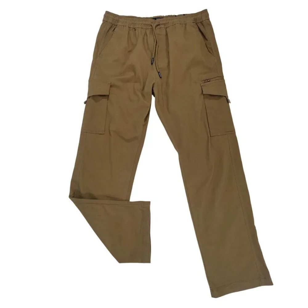 Mens Straight Leg Woven Cargo Pants By Brooksp, Size M, NWOT.